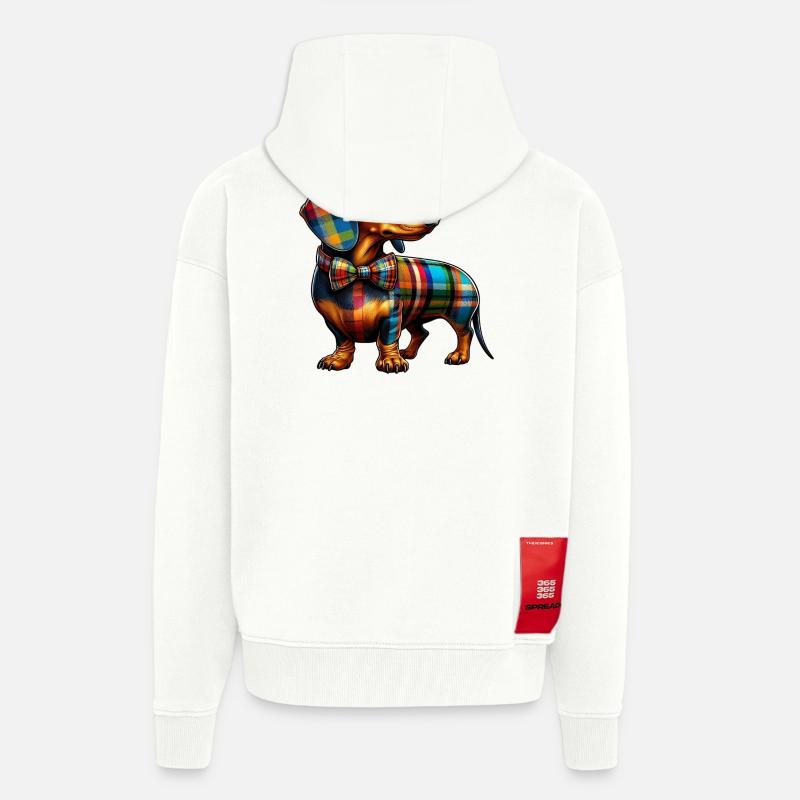 Dachshund - Zip Hoodie - made by SPREAD - OFF WHITE