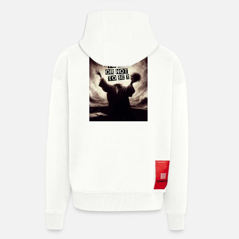 Sein oder nicht sein? - Zip Hoodie - made by SPREAD - OFF WHITE
