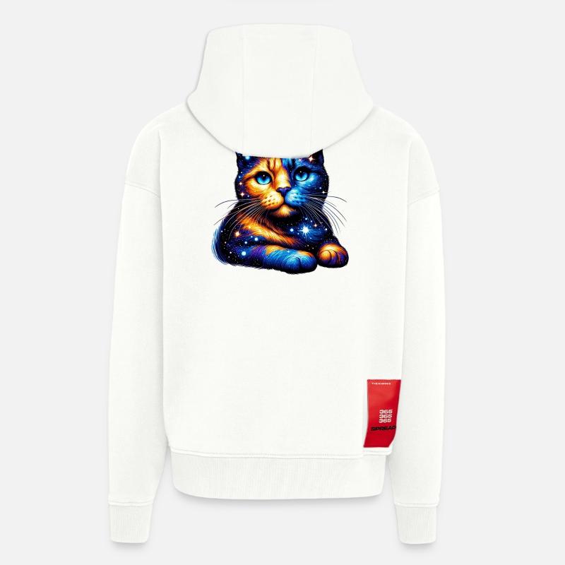 Katze - Zip Hoodie - made by SPREAD - OFF WHITE