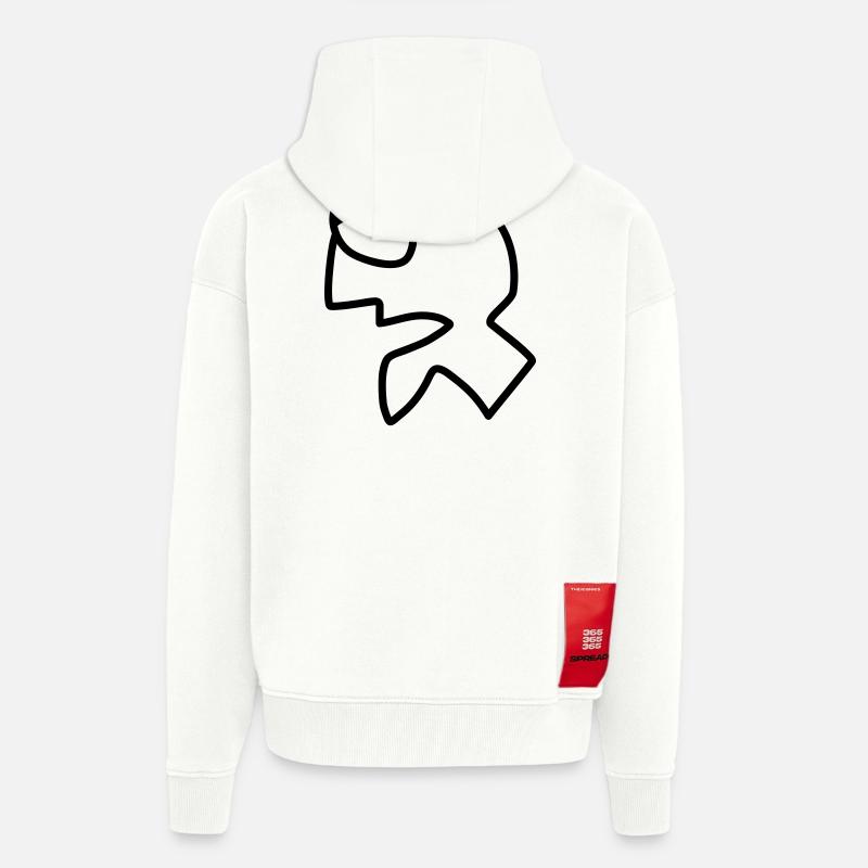 03 Ursprünglich - Zip Hoodie - made by SPREAD - OFF WHITE