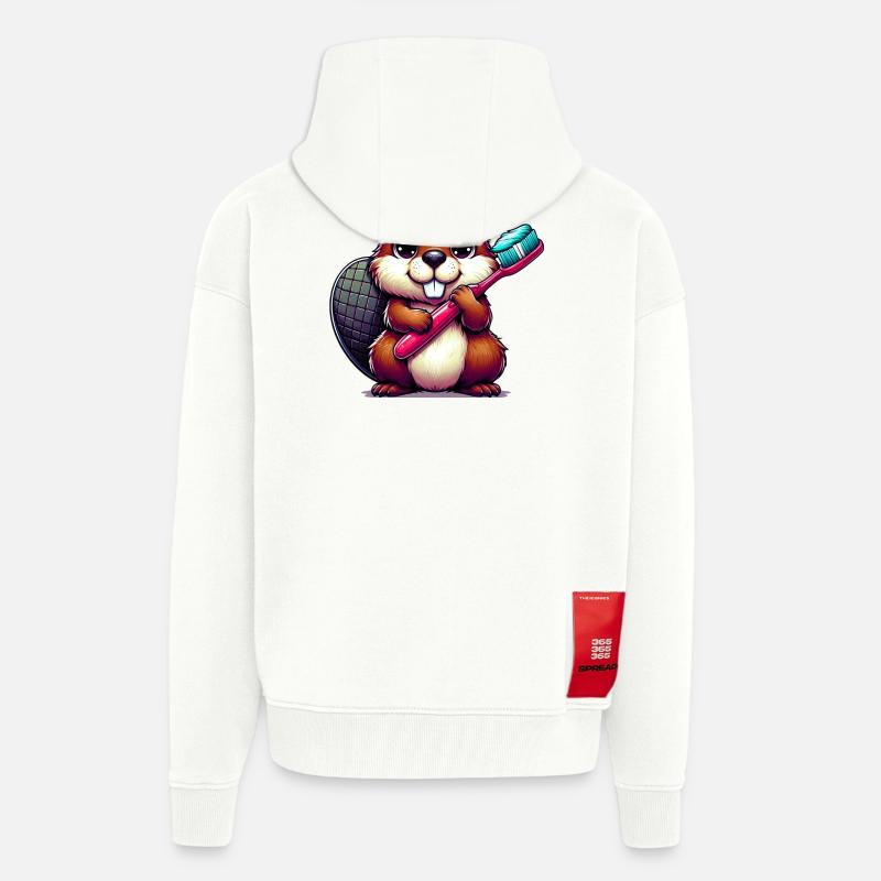 Bieber - Zip Hoodie - made by SPREAD - OFF WHITE