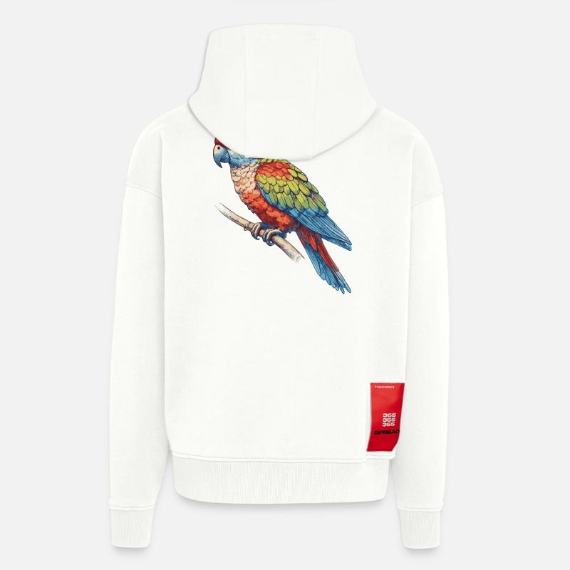 Papagai - Zip Hoodie - made by SPREAD - OFF WHITE