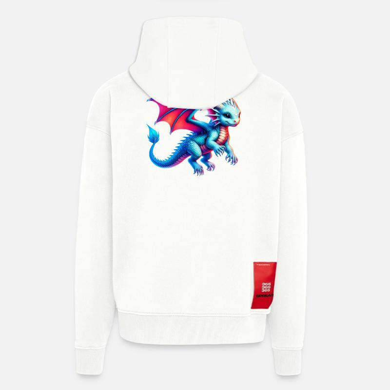 Drache - Zip Hoodie - made by SPREAD - OFF WHITE