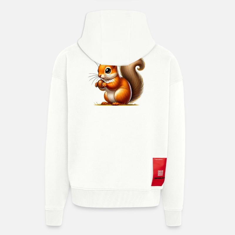 Eichhörnchen - Zip Hoodie - made by SPREAD - OFF WHITE