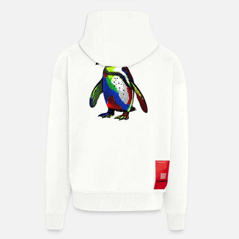 Pinguin - Zip Hoodie - made by SPREAD - OFF WHITE