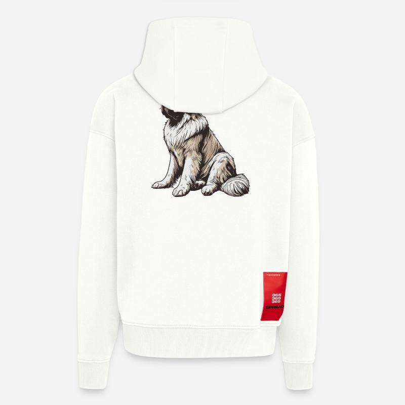 Terre-Neuve - Veste à capuche bio épaisse oversize fabriqué en UE - OFF WHITE
