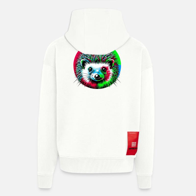 Igel - Zip Hoodie - made by SPREAD - OFF WHITE