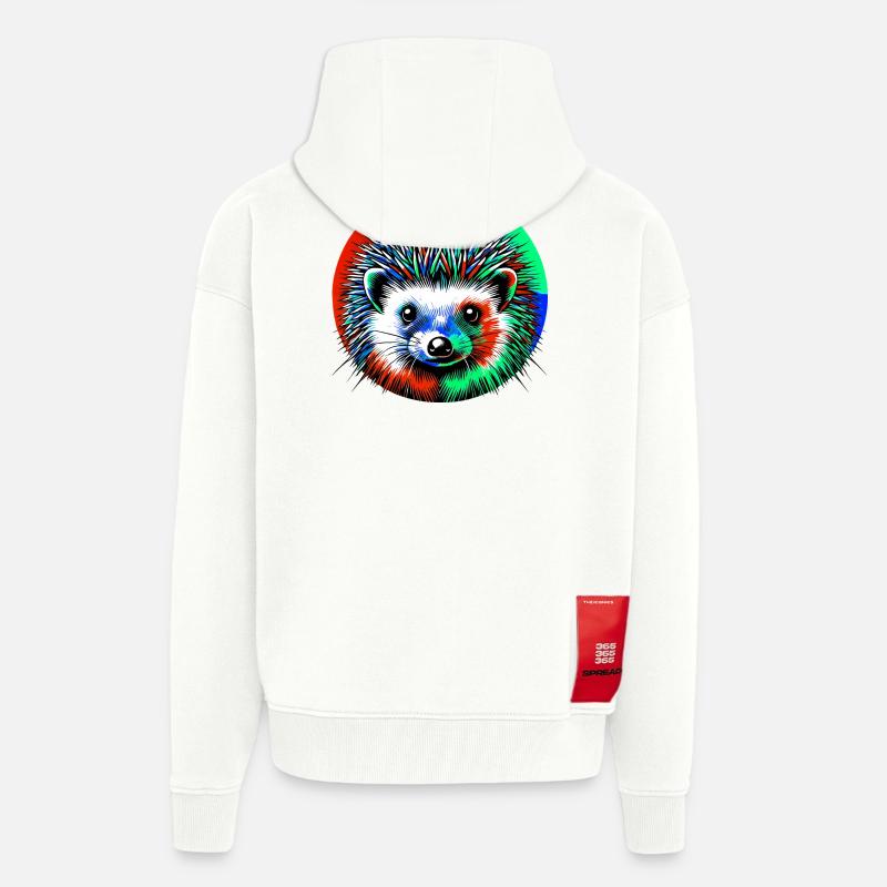 Igel - Zip Hoodie - made by SPREAD - OFF WHITE
