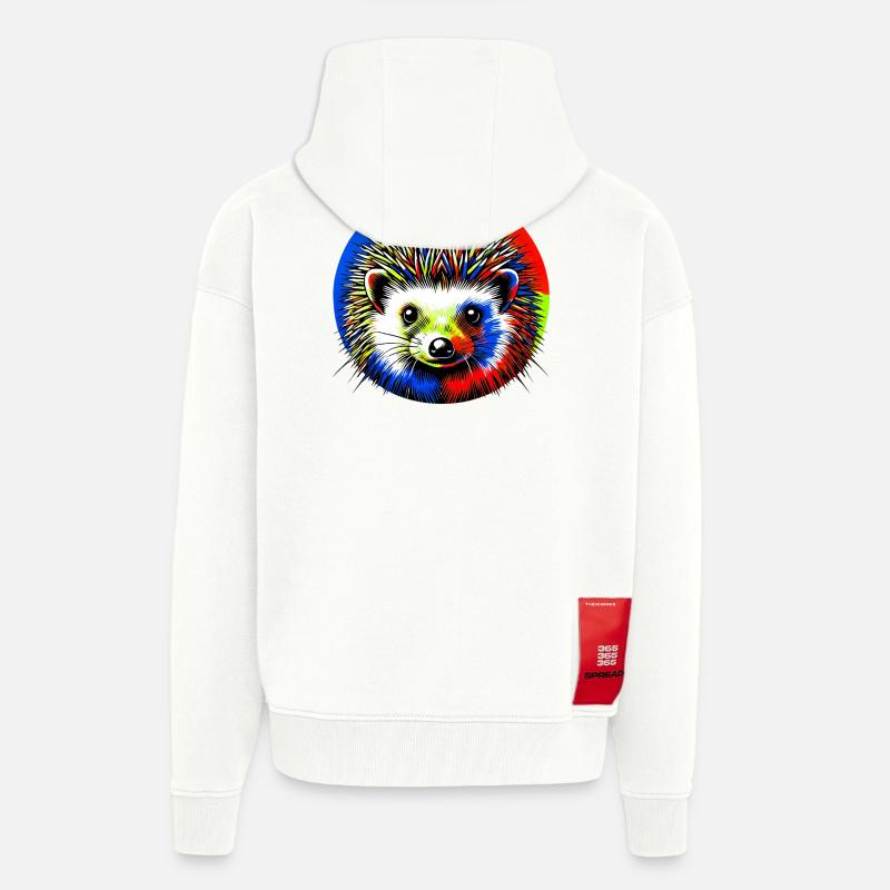 Igel - Zip Hoodie - made by SPREAD - OFF WHITE