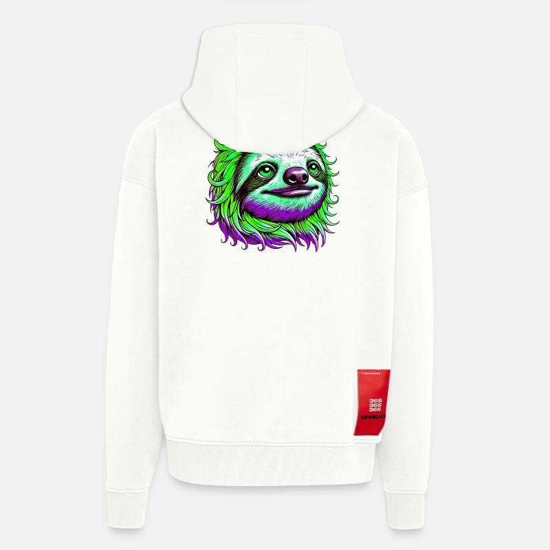 Faultier - Zip Hoodie - made by SPREAD - OFF WHITE