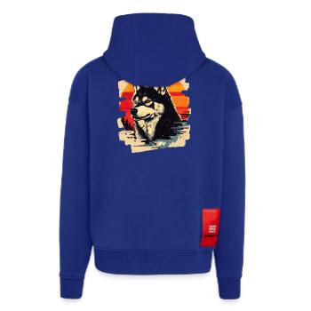 Husky - Zip Hoodie - made by SPREAD - Iconic Blue - Back