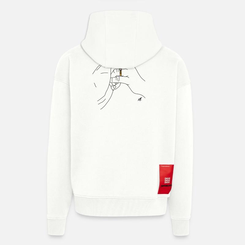 MJR - Ehe - Zip Hoodie - made by SPREAD - OFF WHITE