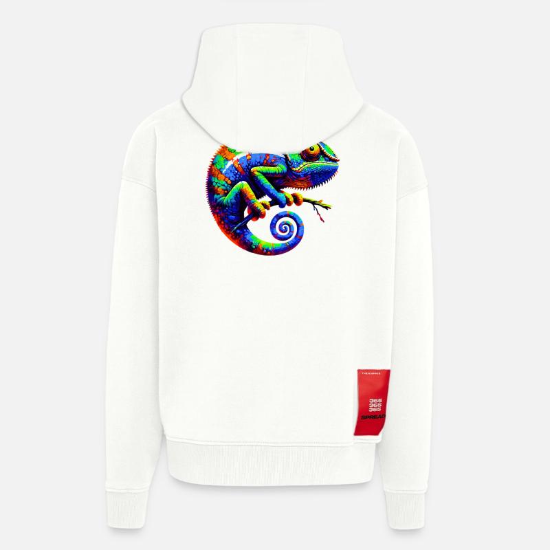 Chamäleon - Zip Hoodie - made by SPREAD - OFF WHITE