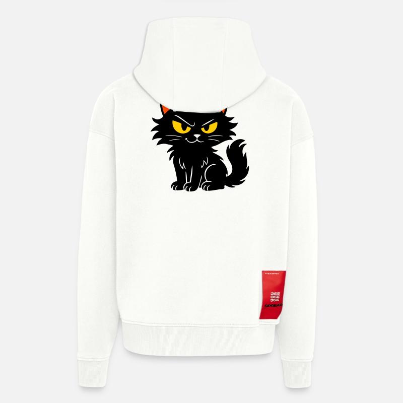 Sweet kitten - Zip Hoodie - made by SPREAD - OFF WHITE