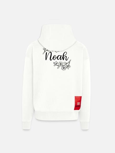 Noah | Name of Name | Vectorgraphic ! - Zip Hoodie - made by SPREAD - OFF WHITE