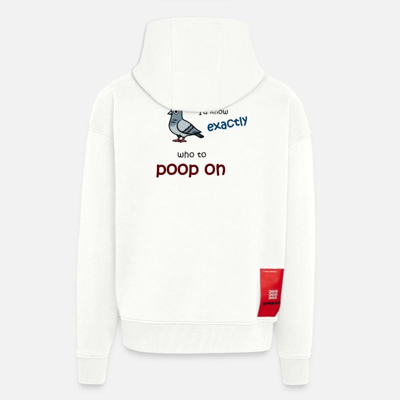 Vogelmodus an - Zip Hoodie - made by SPREAD - OFF WHITE