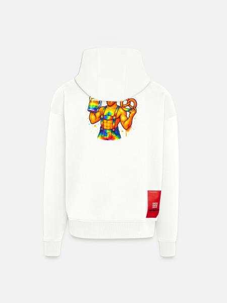pride bavarian - Zip Hoodie - made by SPREAD - OFF WHITE
