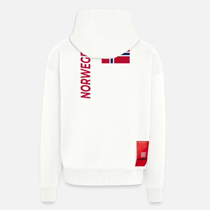 Molde - Veste à capuche bio épaisse oversize fabriqué en UE - OFF WHITE