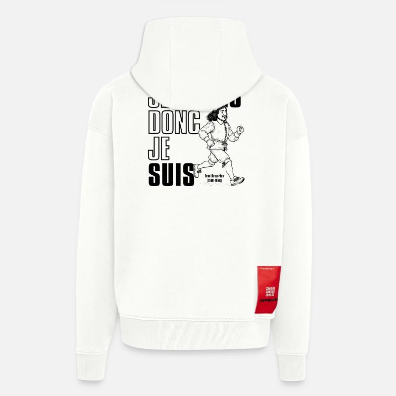 Ich laufe, also bin ich - Zip Hoodie - made by SPREAD - OFF WHITE