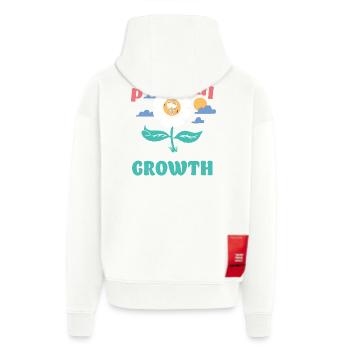 Persönliches Wachstum Daisy - Zip Hoodie - made by SPREAD - OFF WHITE - Hinten