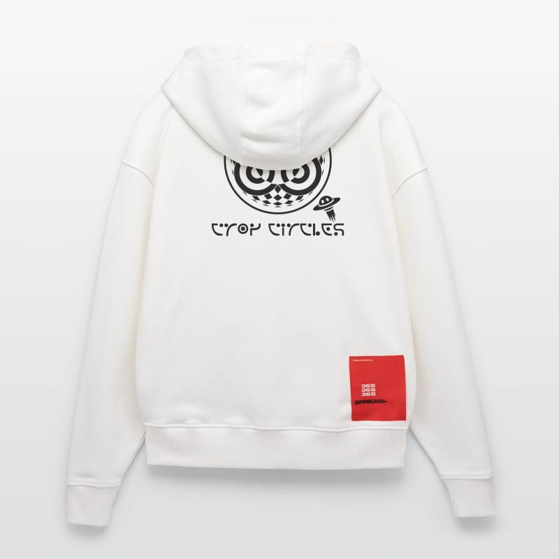 Psychedelic Trinity Crop Circle Zip Hoodie - made by SPREAD