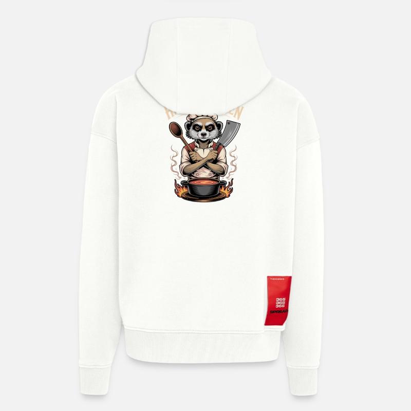 Herdmannchen Kochen Lustiger Koch Herdmannchen - Zip Hoodie - made by SPREAD - OFF WHITE