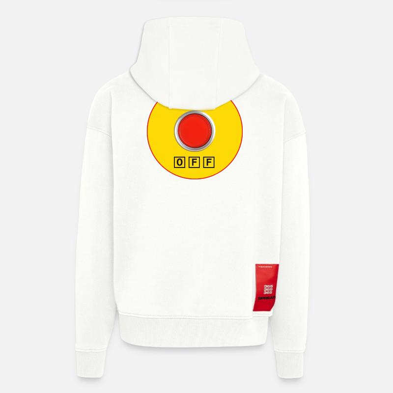 Stopp bei Logorrhoe - Zip Hoodie - made by SPREAD - OFF WHITE