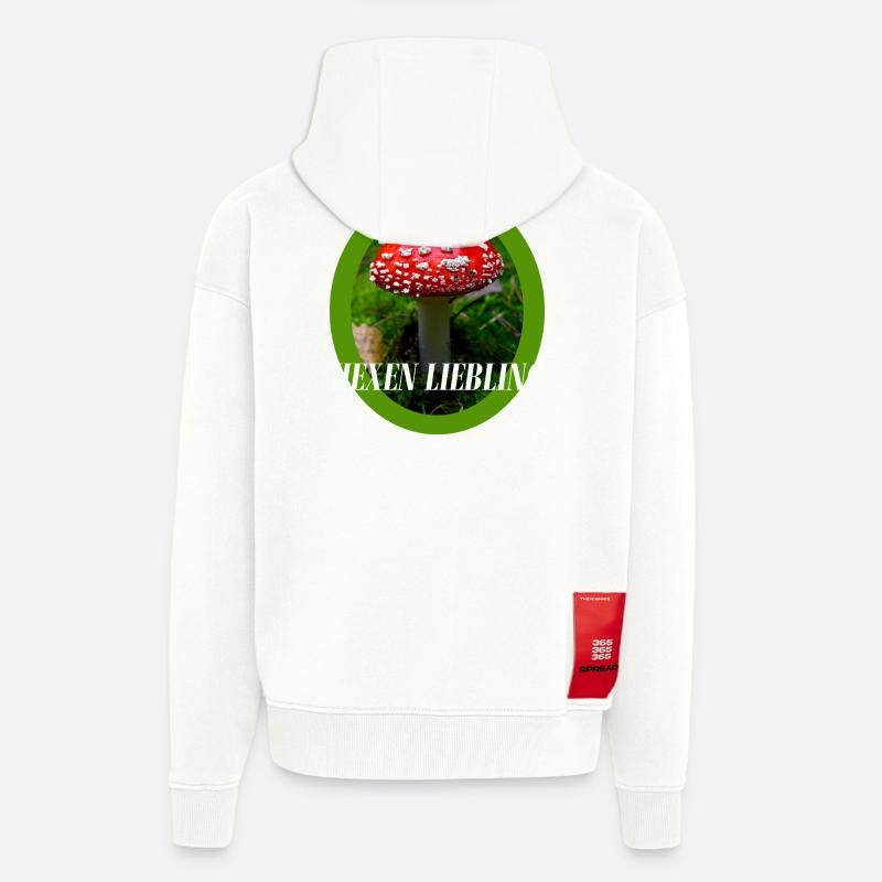 Toadstool Design - Zip Hoodie - made by SPREAD - OFF WHITE