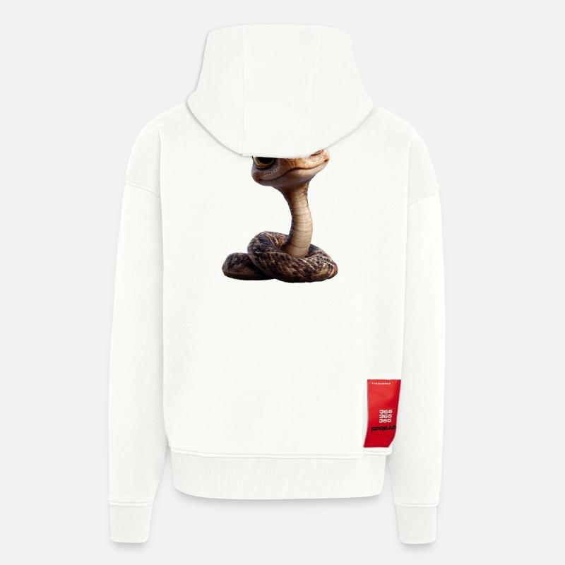 snake, python, cobra, rattlesnake, snakes - Zip Hoodie - made by SPREAD - OFF WHITE