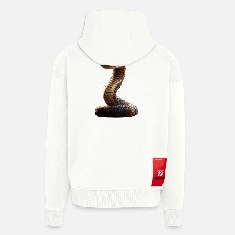 Schlange Python Kobra Klapperschlange Schlangen - Zip Hoodie - made by SPREAD - OFF WHITE