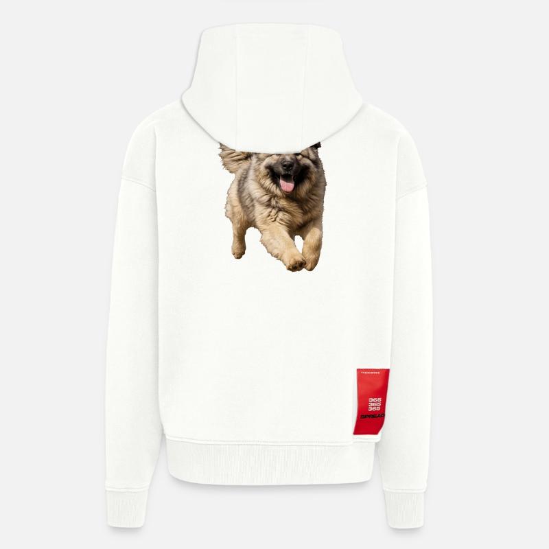 Kaukasischer Owtscharka - Zip Hoodie - made by SPREAD - OFF WHITE