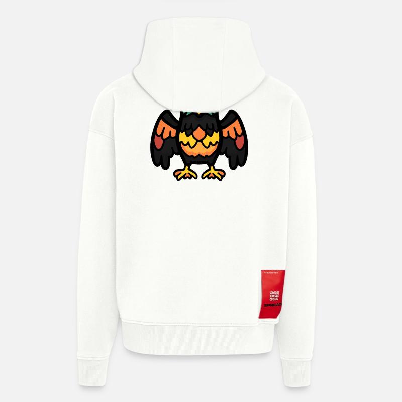 Adler Halloween Comic Lustig - Zip Hoodie - made by SPREAD - OFF WHITE