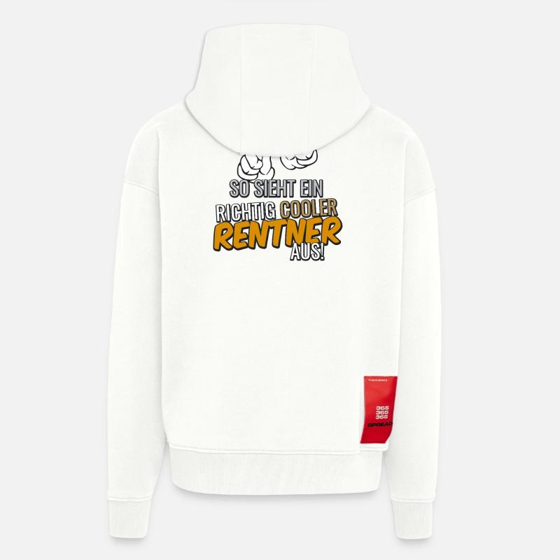 So sieht ein cooler Rentner aus - Zip Hoodie - made by SPREAD - OFF WHITE