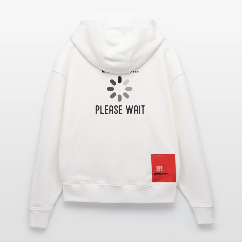 sarcasm loading, please wait Zip Hoodie - made by SPREAD