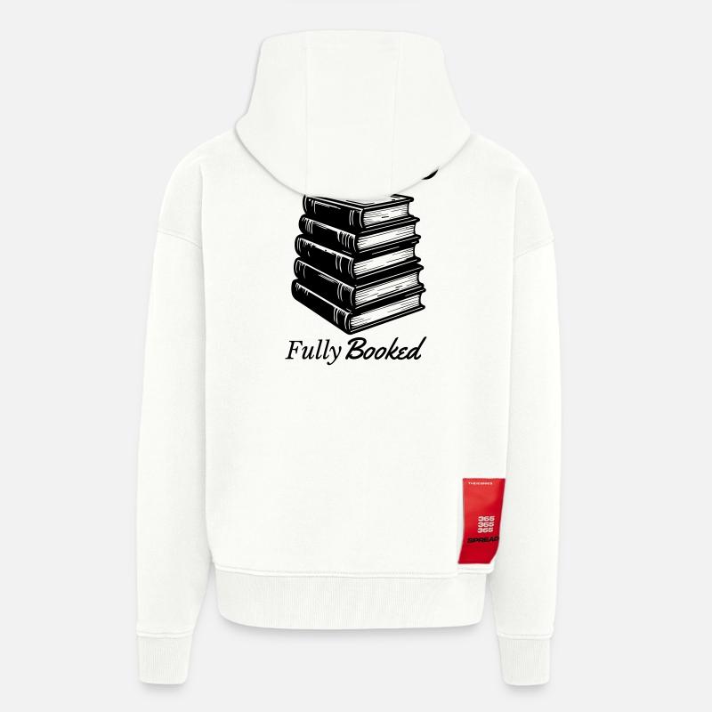 Mon week-end complet - Veste à capuche bio épaisse oversize fabriqué en UE - OFF WHITE