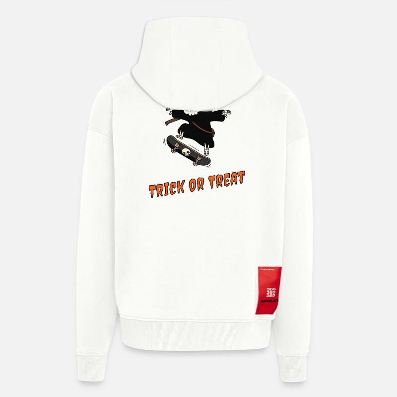 Süßes oder Saures – Skater Reaper - Zip Hoodie - made by SPREAD - OFF WHITE