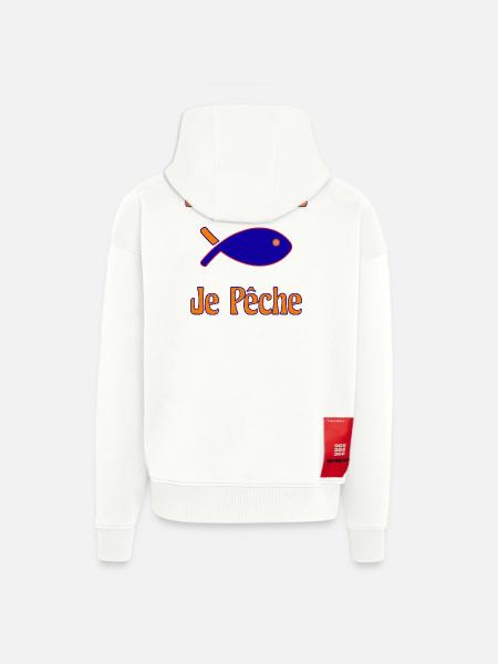 RETIREMENT. RETIREMENT. RETIRED. RETIREMENT - Zip Hoodie - made by SPREAD - OFF WHITE