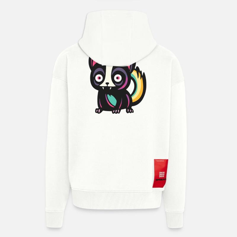 Stinktier Halloween Comic Lustig - Zip Hoodie - made by SPREAD - OFF WHITE
