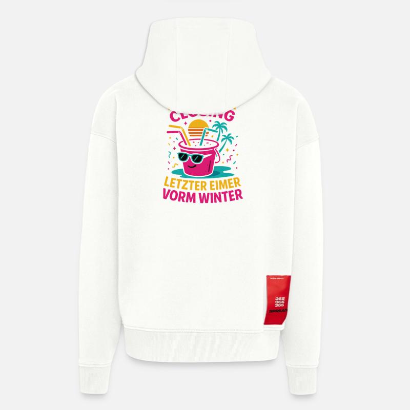 Mallorca Closing Letzter Eimer - Zip Hoodie - made by SPREAD - OFF WHITE