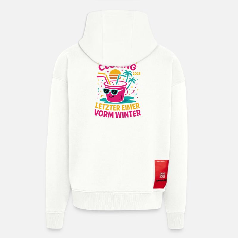 Mallorca Closing 2025 Letzter Eimer - Zip Hoodie - made by SPREAD - OFF WHITE