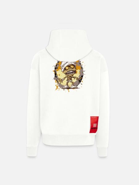 Mummy in splatter look - Zip Hoodie - made by SPREAD - OFF WHITE