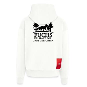 Oie fauve volée - Veste à capuche bio épaisse oversize fabriqué en UE - OFF WHITE - Dos