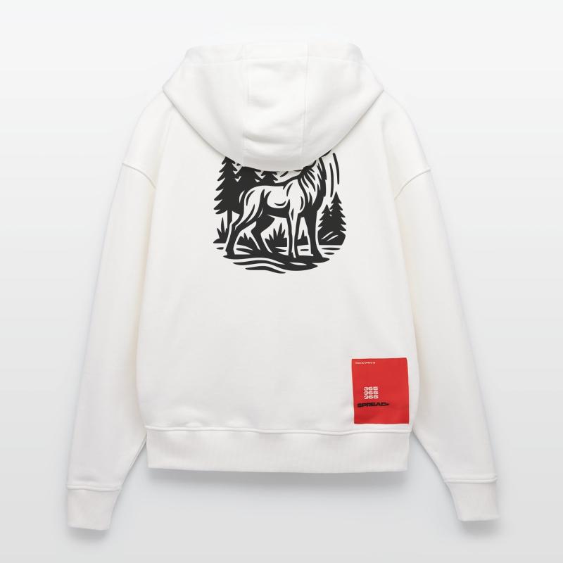 Hirsch Zip Hoodie - made by SPREAD