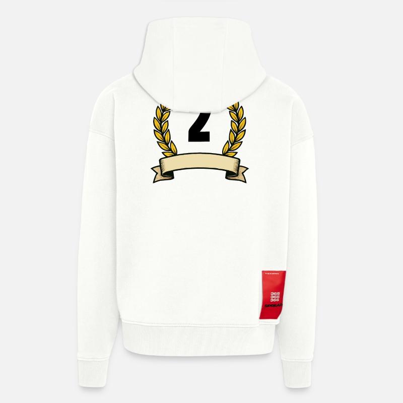 Lorbeerkranz Emblem Banner 2 - Zip Hoodie - made by SPREAD - OFF WHITE