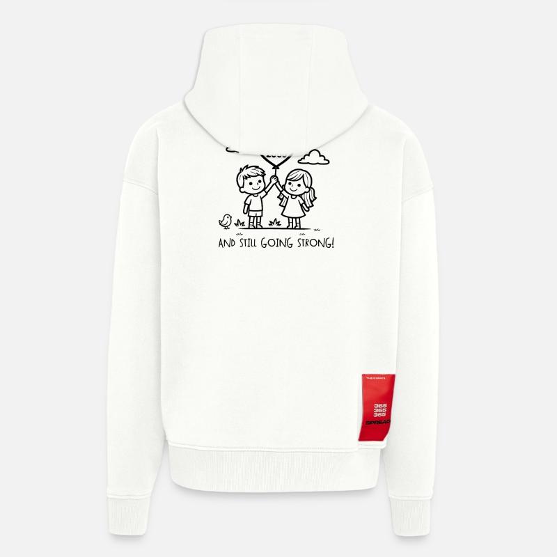 Einander nerven seit 2005 Jubiläum - Zip Hoodie - made by SPREAD - OFF WHITE