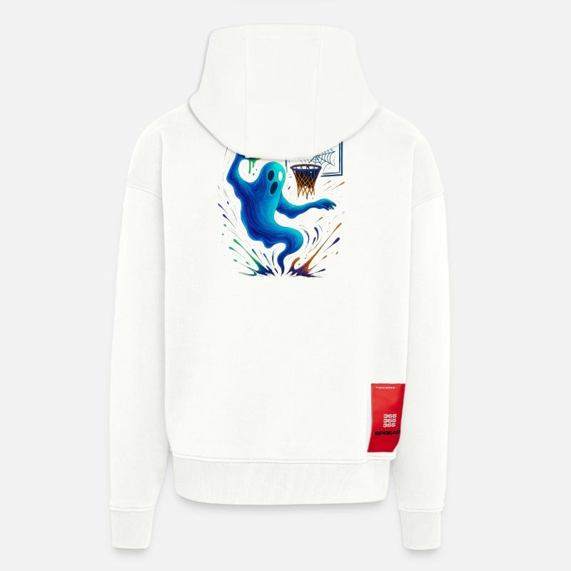 Halloween Ghost Dunk Kürbis Sneaker - Zip Hoodie - made by SPREAD - OFF WHITE