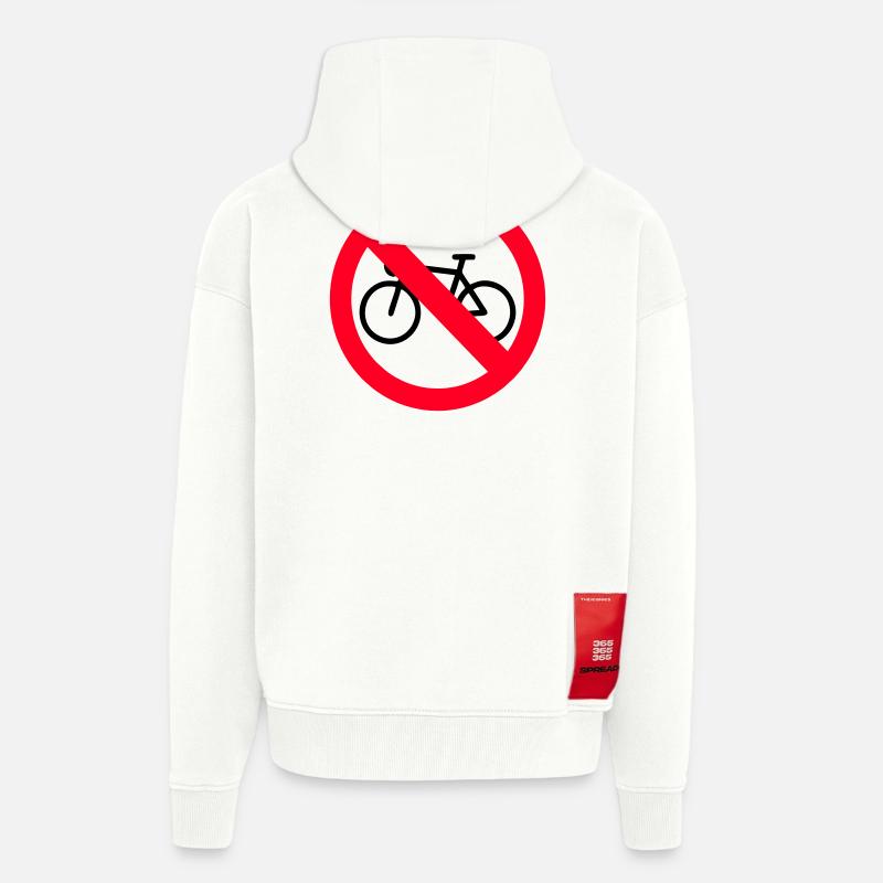 Pas de vélo - Veste à capuche bio épaisse oversize fabriqué en UE - OFF WHITE