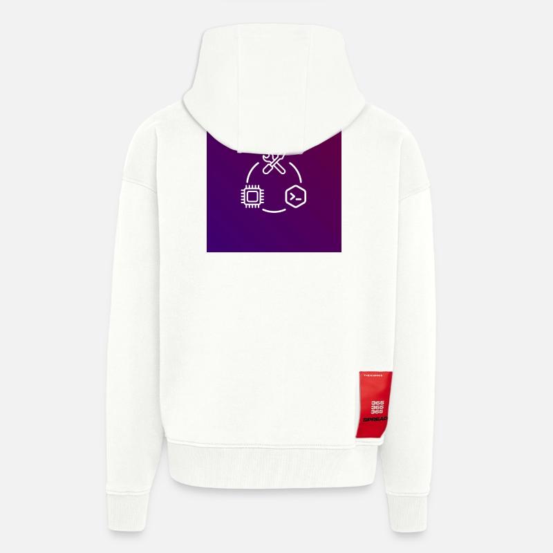 TechKreis Chip Code Werkzeug - Zip Hoodie - made by SPREAD - OFF WHITE