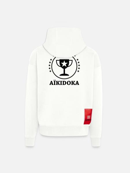 Best Aikido - Aikido - Zip Hoodie - made by SPREAD - OFF WHITE