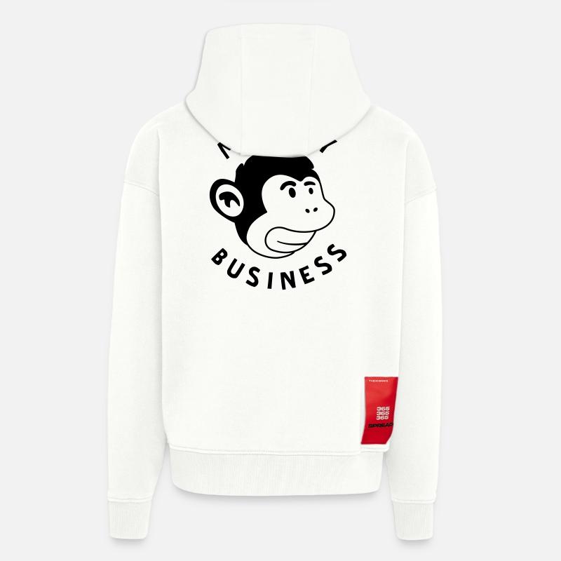 Monkey Business – Affenstarkes Graffiti Jungle - Zip Hoodie - made by SPREAD - OFF WHITE